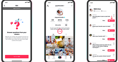 TikTok Q&A Launches in Video Comment Sections