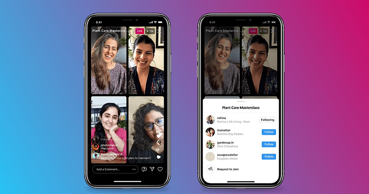 Instagram Lets Up to 4 People Go Live in One Stream