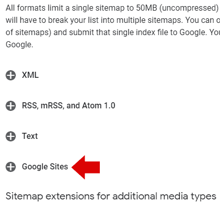 Screenshot of archive of Google developer page about sitemaps