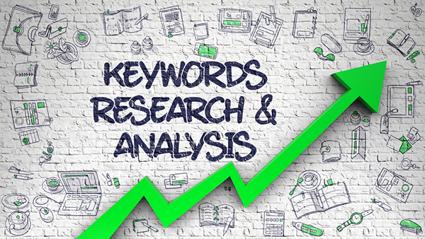 Concept art showing the effects of keyword research and analysis