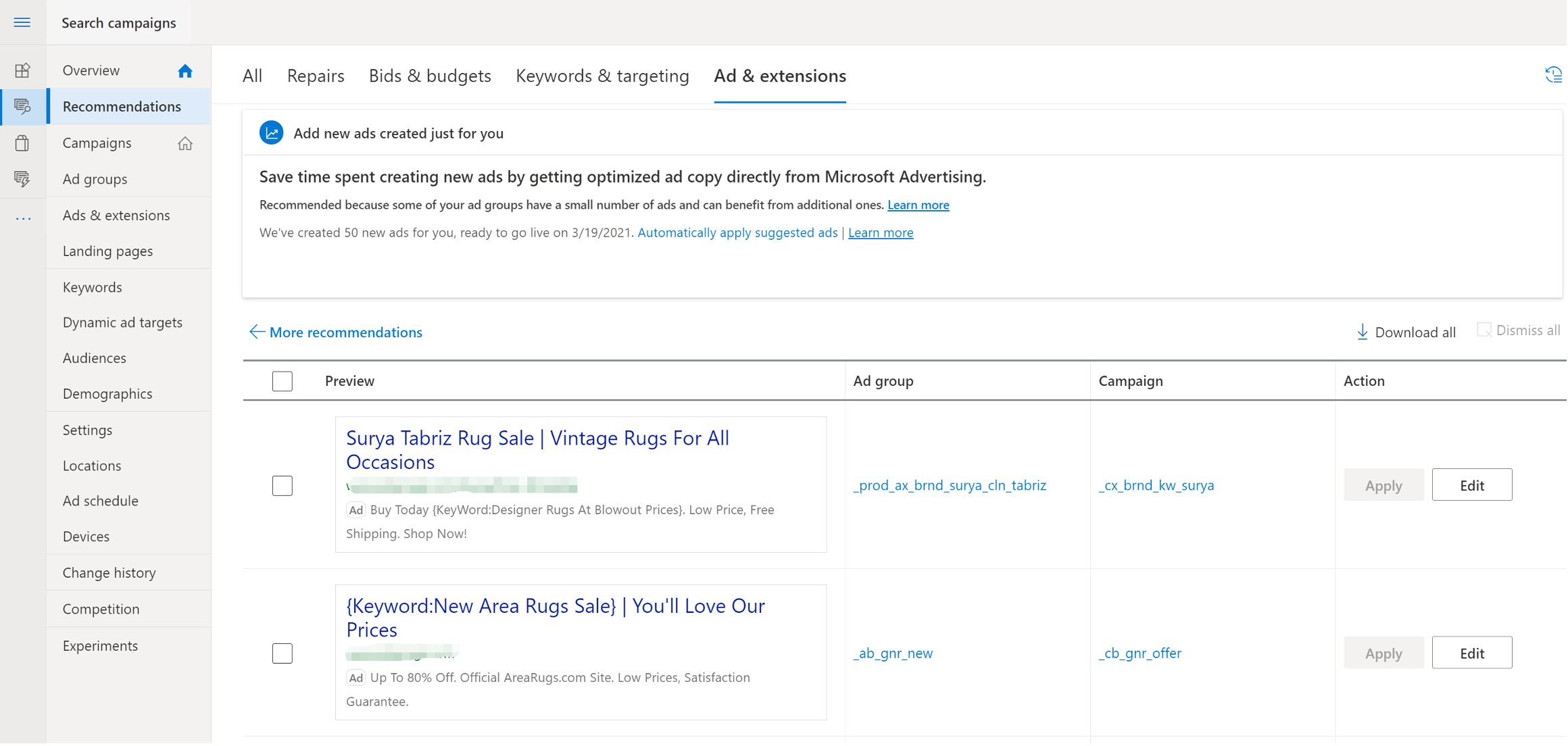 Microsoft to Auto Apply Ad Suggestions