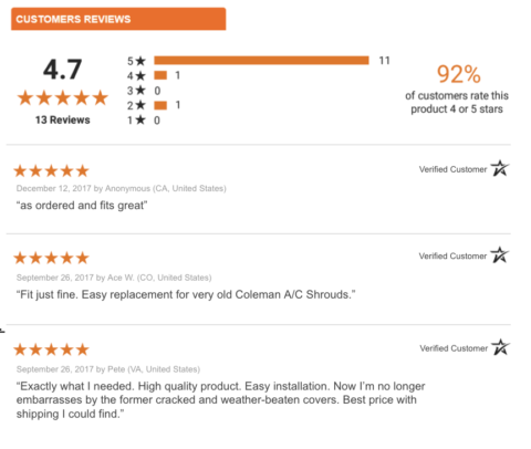 Ratings & Reviews Widget