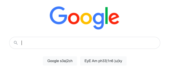 Hacker language on Google