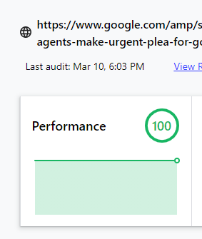 AMP cache impact on web vitals performance