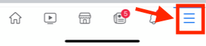 Click on the hamburger menu to access your settings.