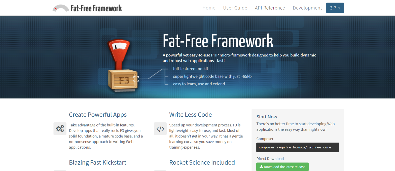 fat free php freamwork