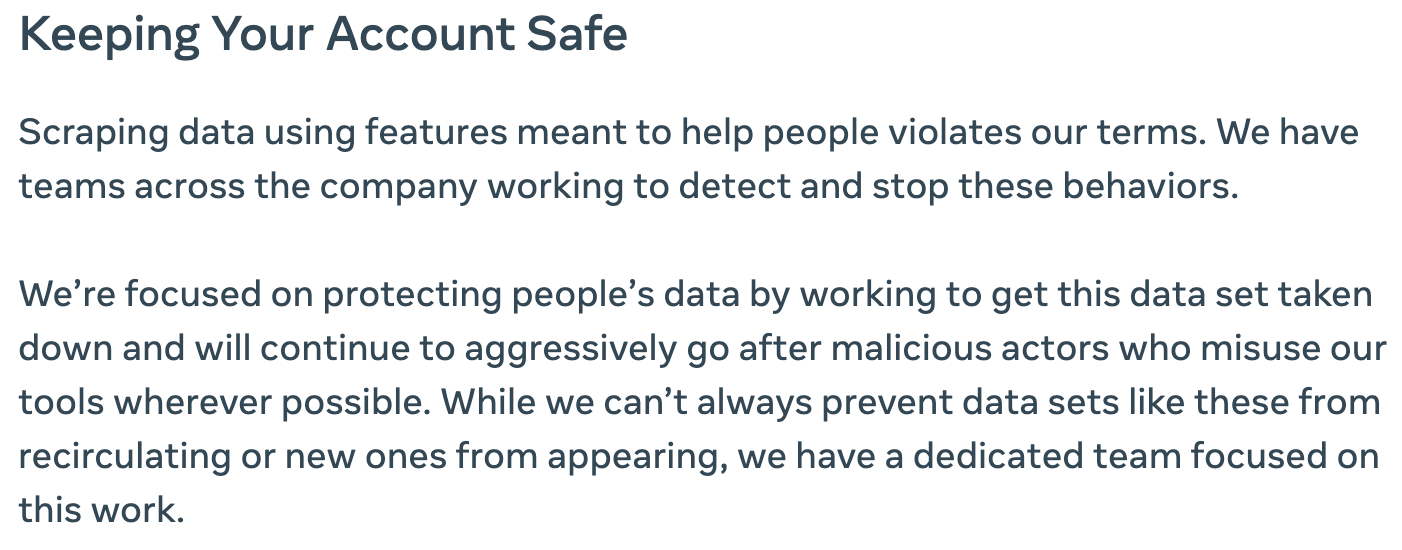 Keeping your Facebook account safe