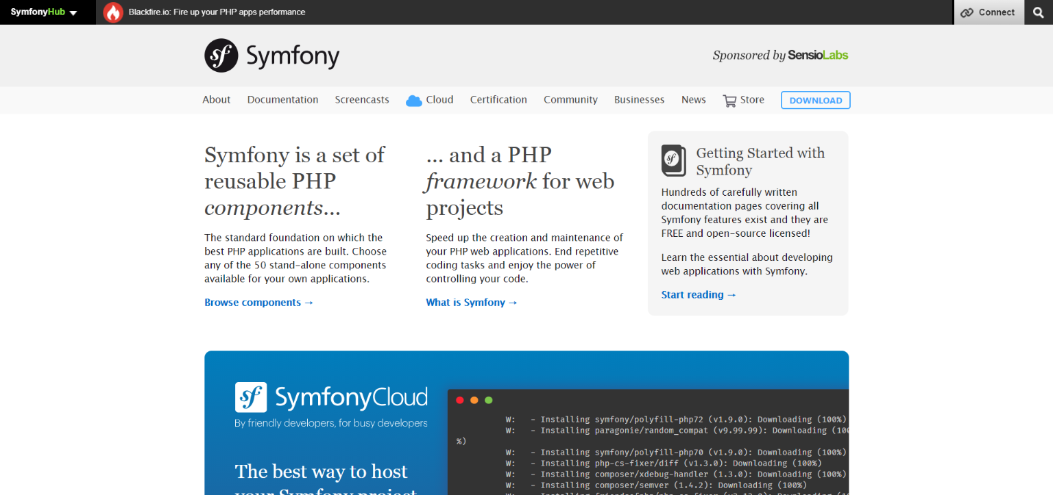 symfony php freamwork