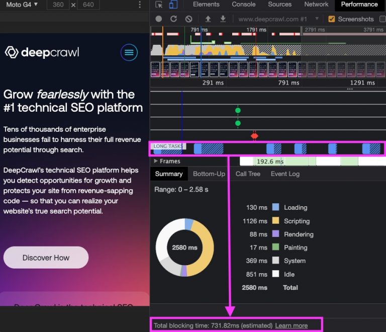 How to See TBT Using Chrome Devtools