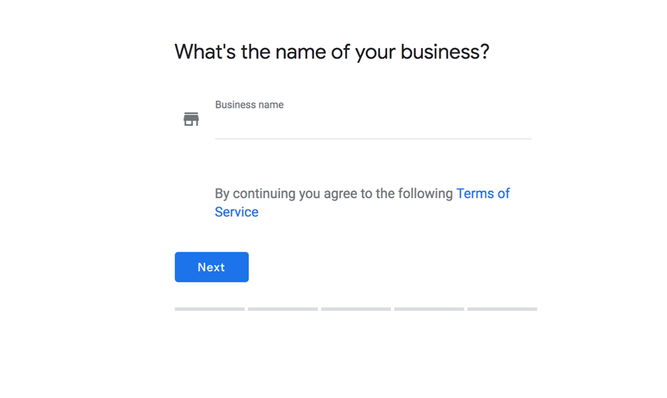 Old claiming process of Google My Business.