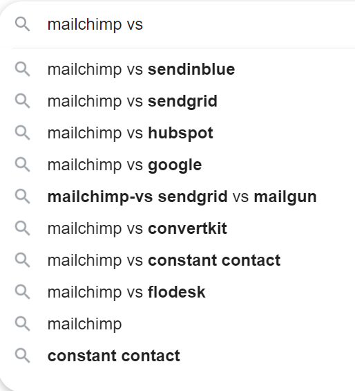 Mailchimp questions.