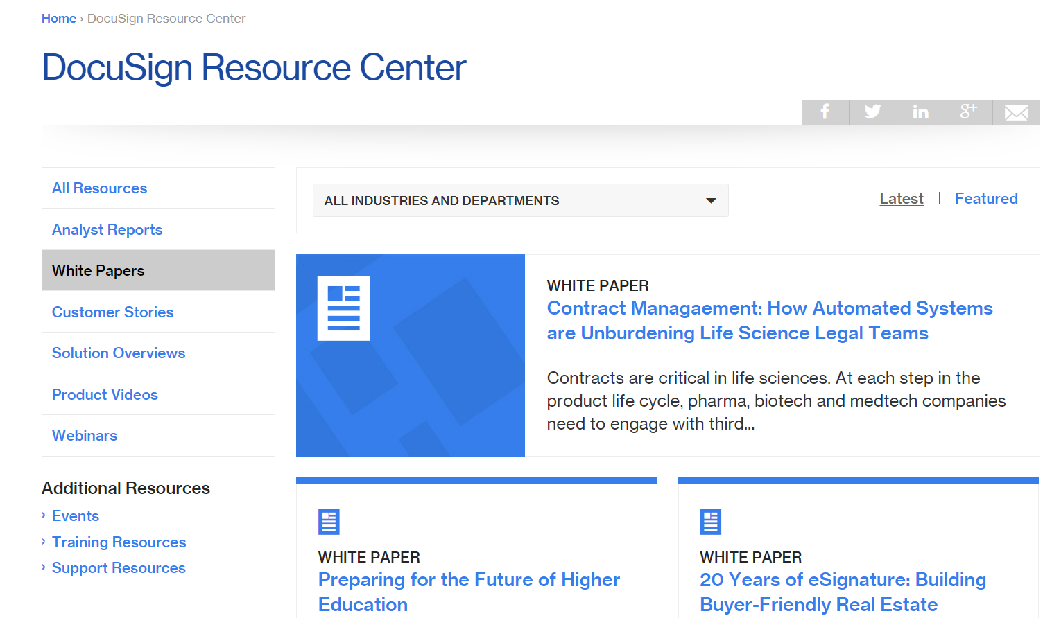 Docusign content cluster.