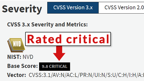 WordPress Vulnerability rated as Critical