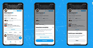 Twitter Adding ‘Subscribe’ Button to Profiles For Newsletter Signups
