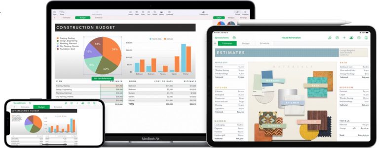 5 Awesome Spreadsheet Apps For the iPhone apple numbers 60d30221bf959 768x301 - 5 Awesome Spreadsheet Apps For the iPhone