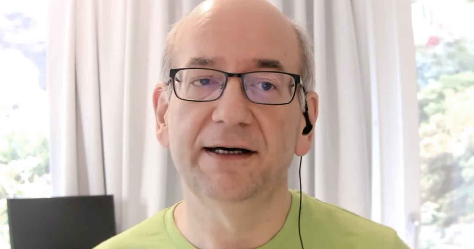 Screenshot of Google's John Mueller in an Office Hours hangout video