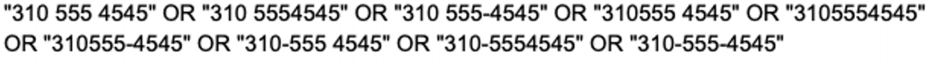 Phone Number Query