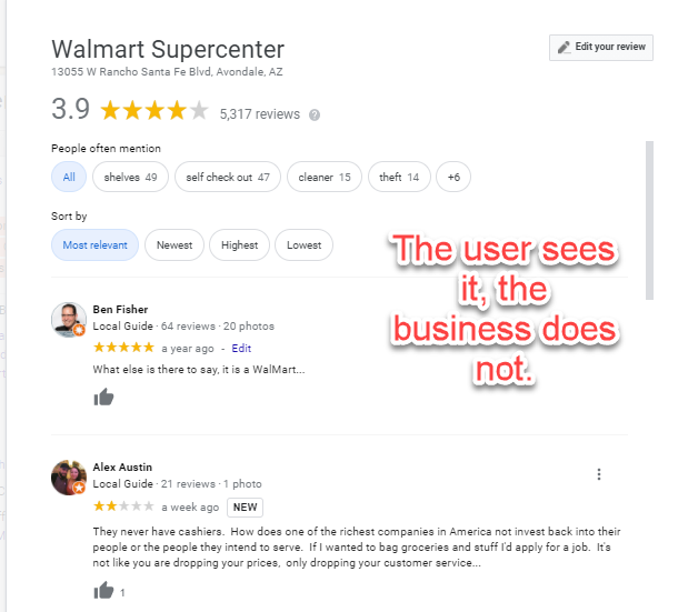 Google My Business Bugs Missing Reviews