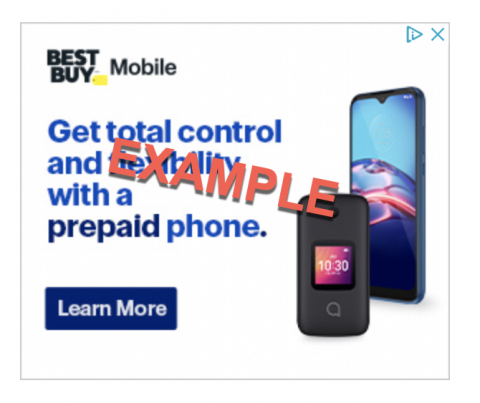 Display ad example