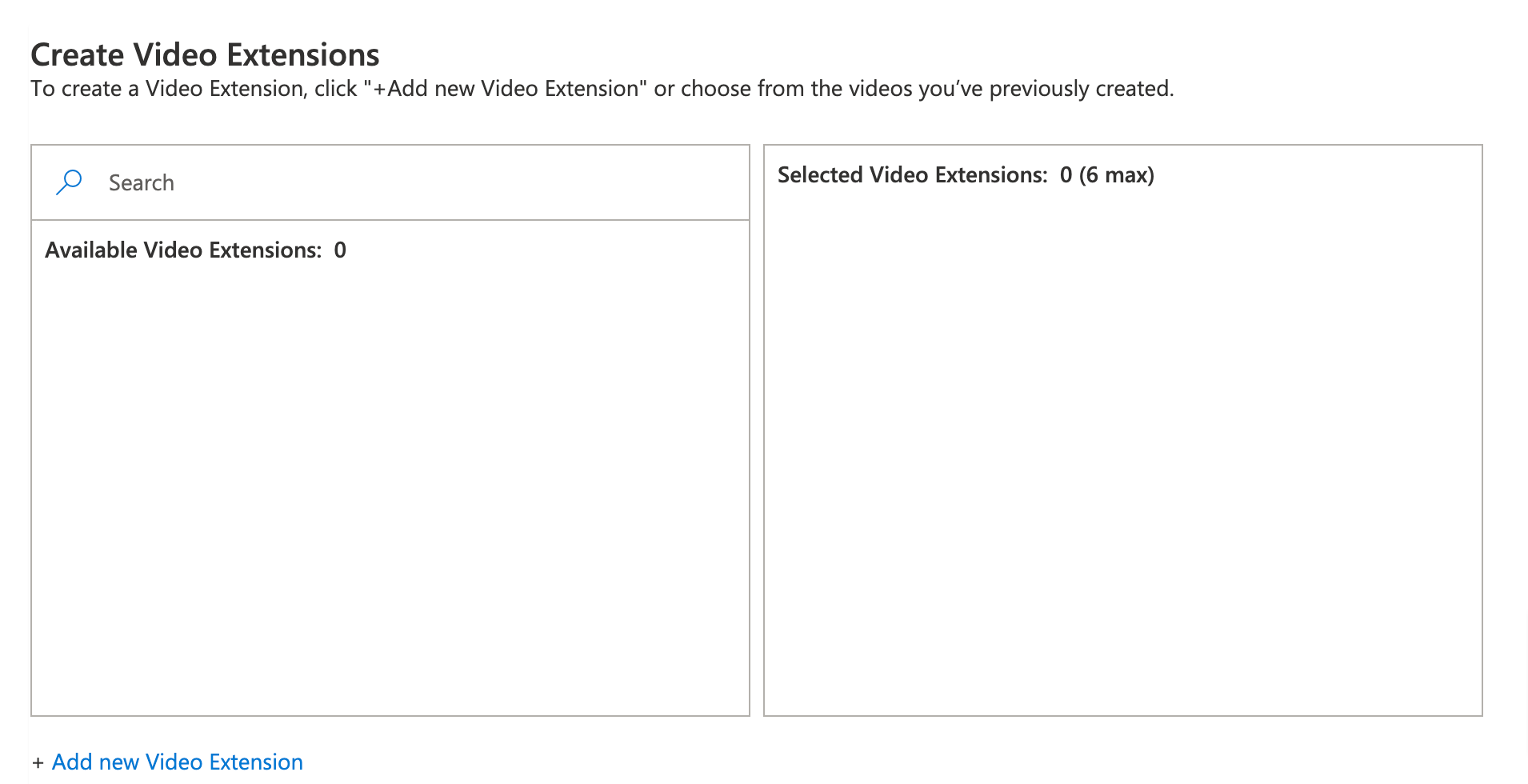 microsoft ads create video extensions