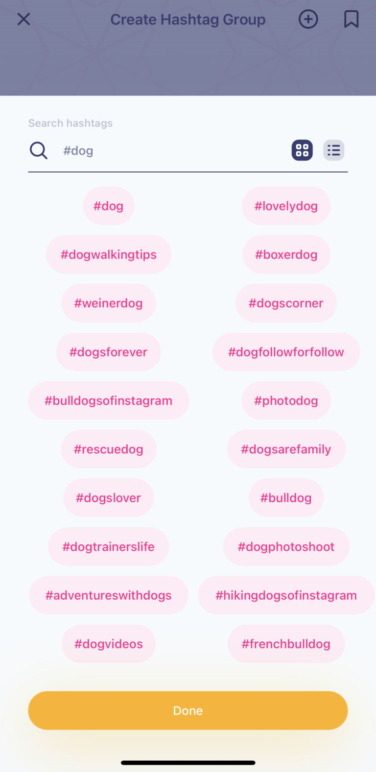 Hashtag Suggestions from Hashtag Expert