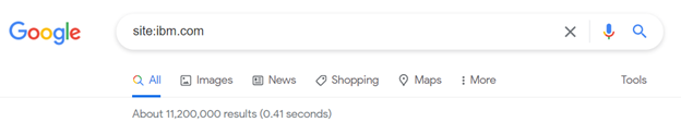Google search for site:ibm.com.
