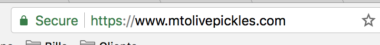 What Chrome will look like when you implement HTTPS.