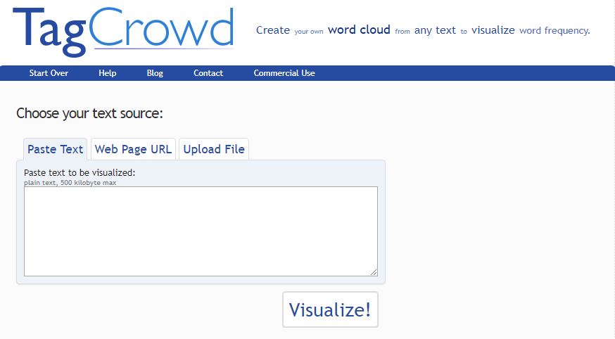 TagCrowd uncommon keyword research tool.