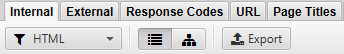 Screaming Frog - Export Internal HTML Settings