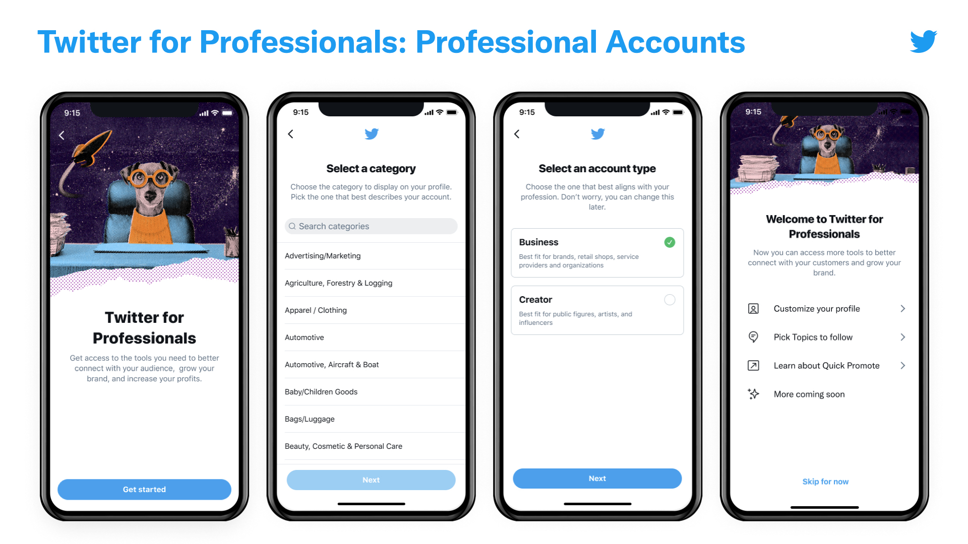 twitter professional profile