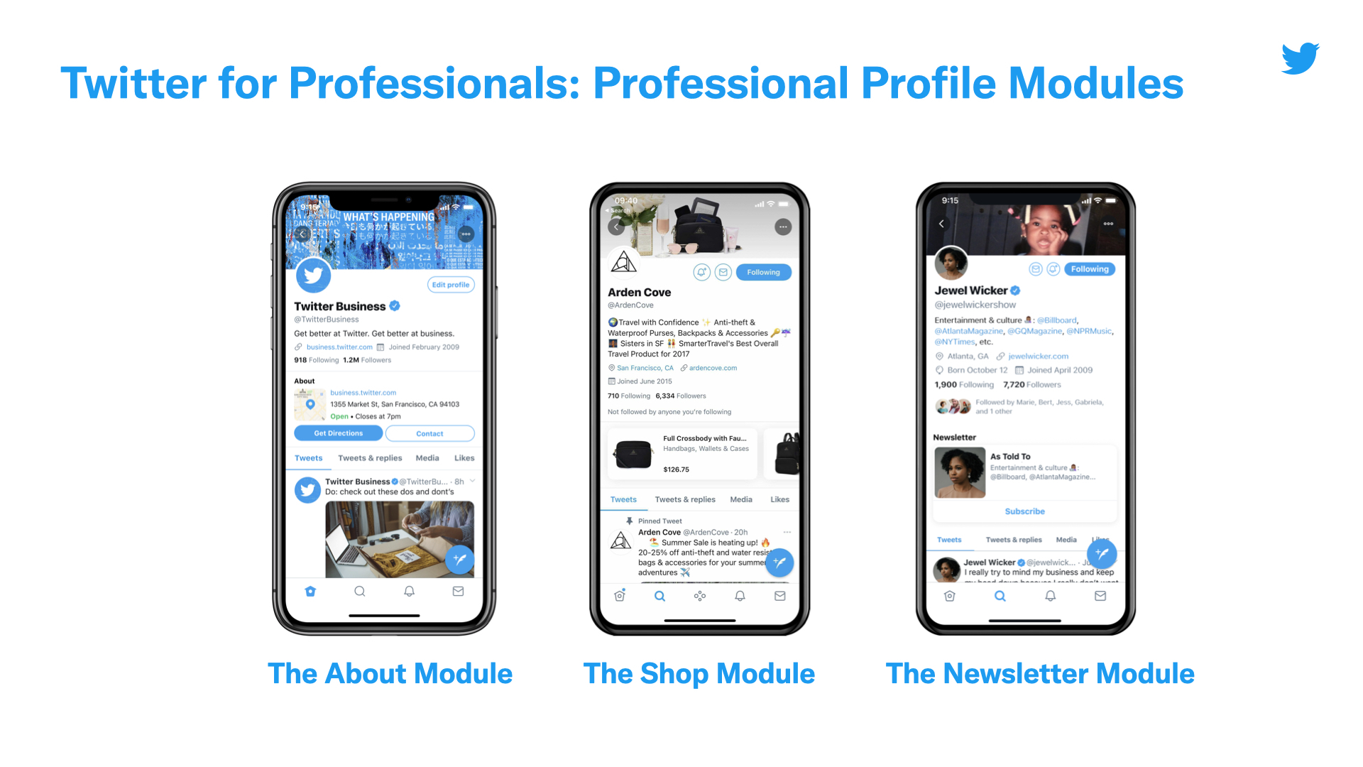 twitter professional profile