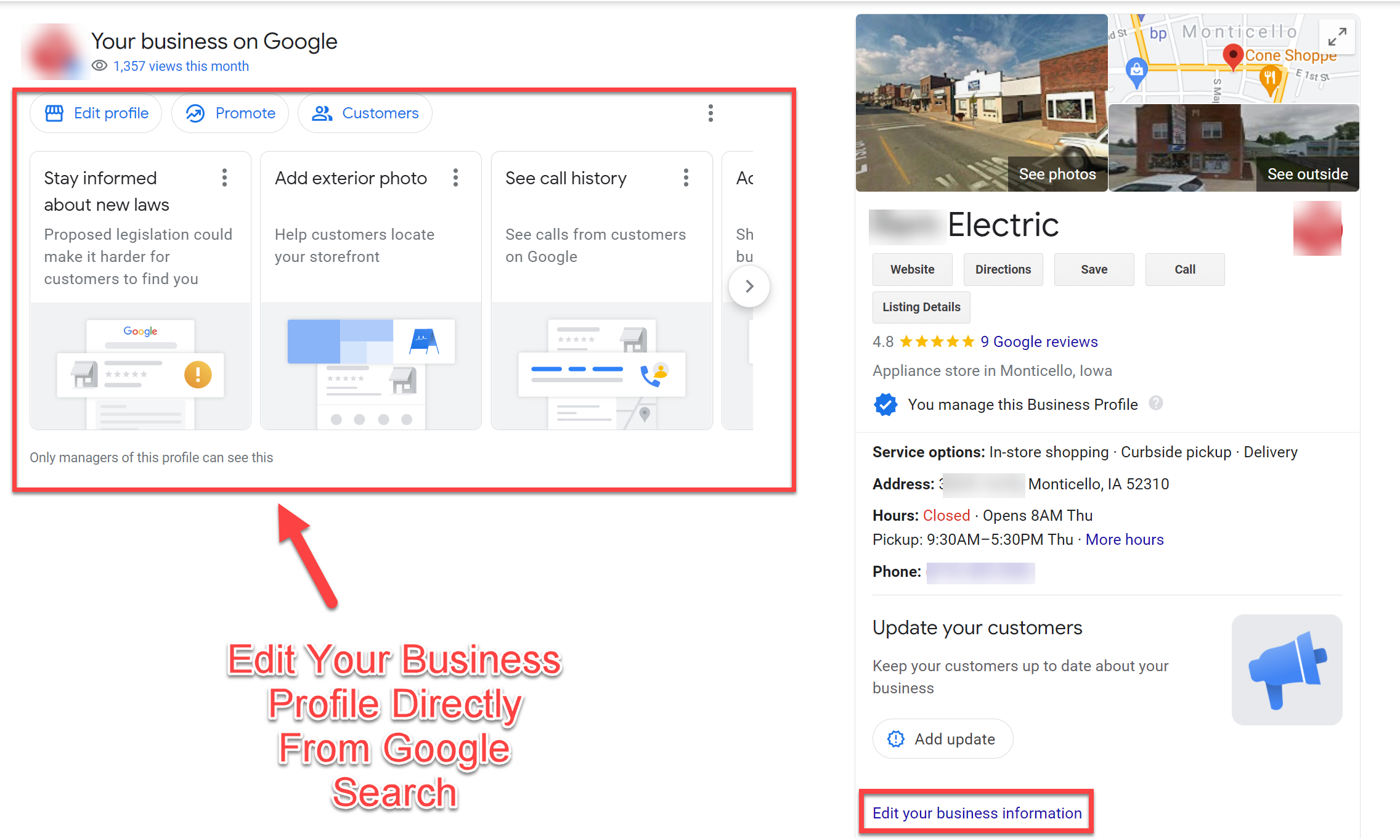 Google Business Profile Management