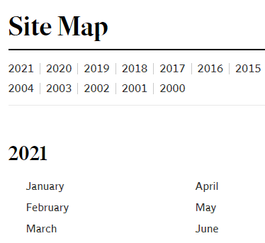 independent.ie html sitemap