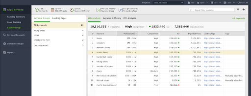 Keyword Cannibalization Mapping Tool