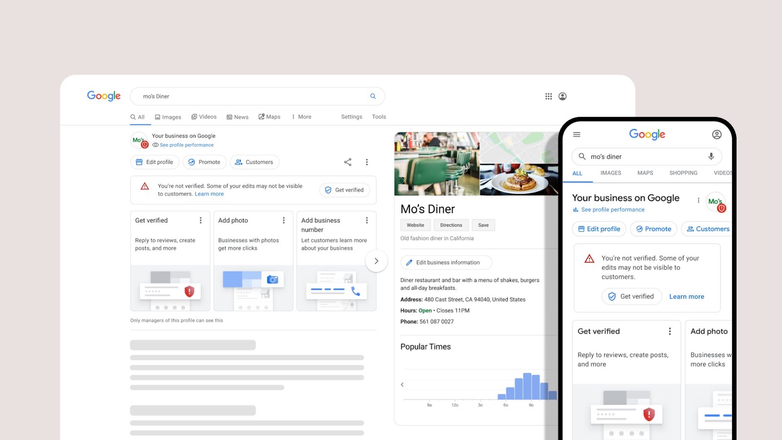 Manage Google Business Profiles From Search and Maps