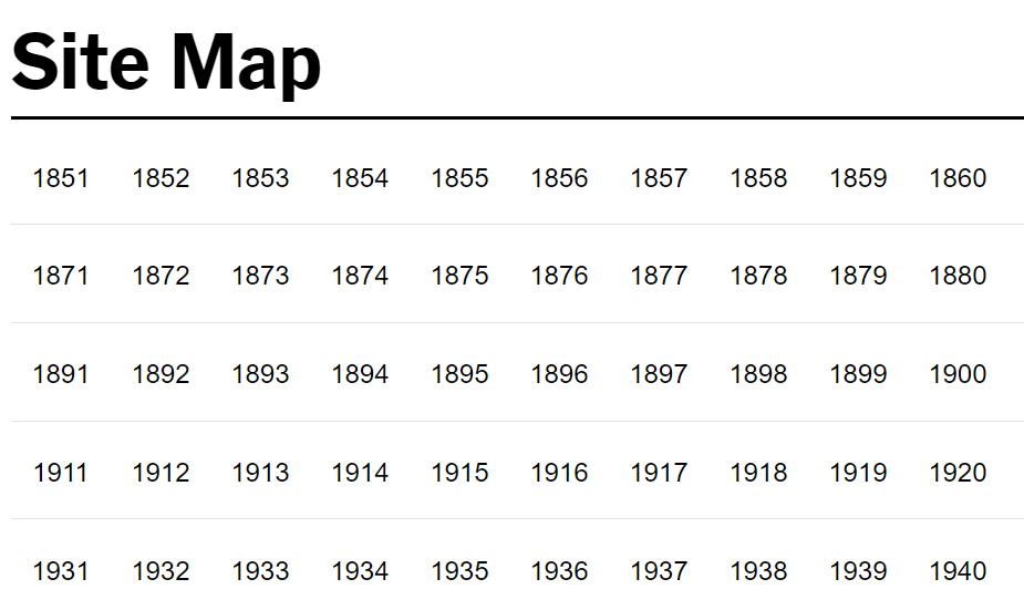 sitemap from NYT