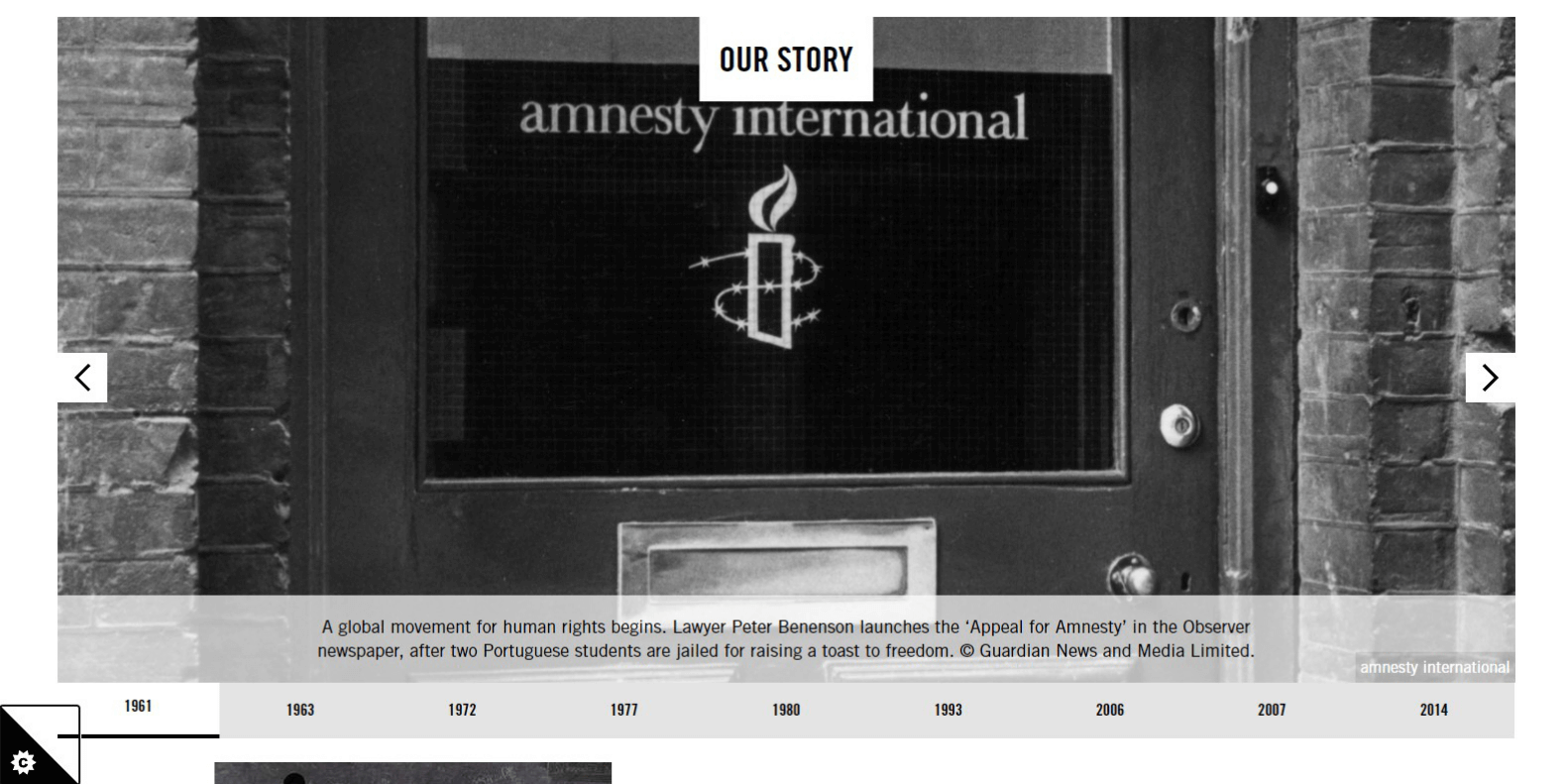 Amnesty International About Us page