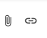 Gmail attach or file icons.