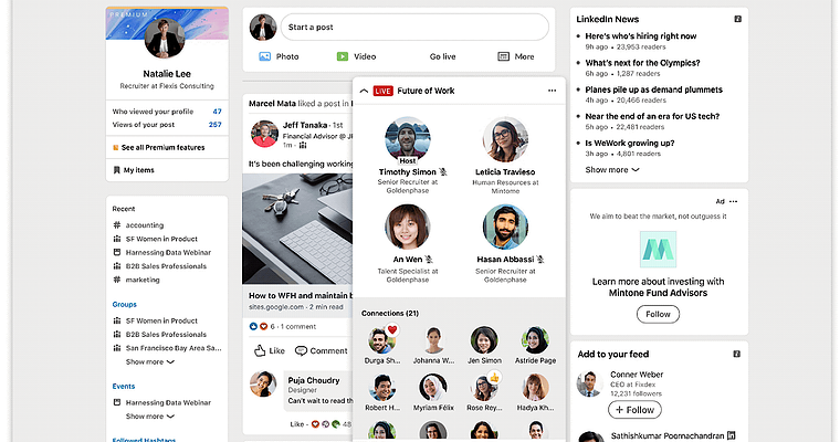 LinkedIn Virtual Event Attendance Up 231%