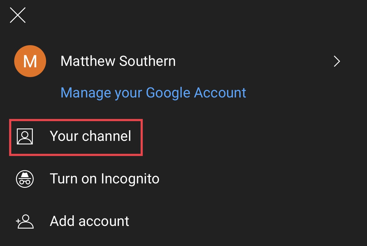 change youtube channel name