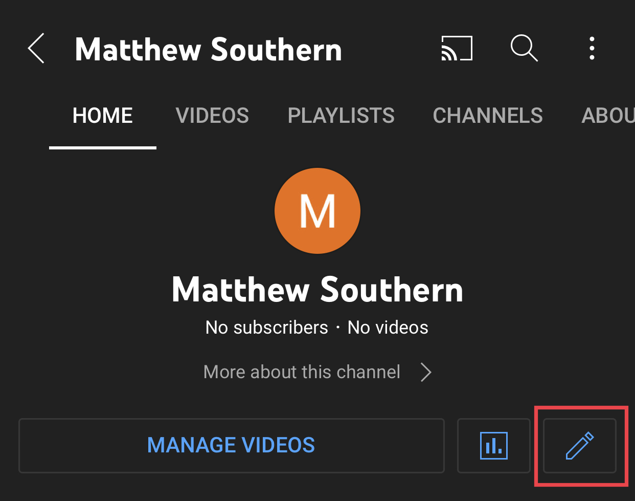 change youtube channel name