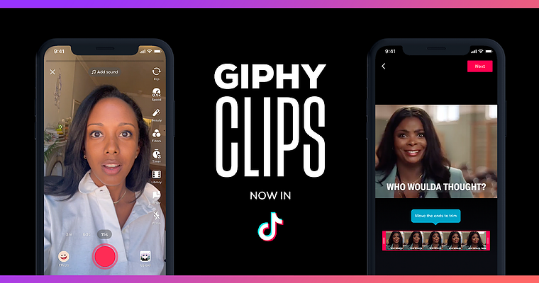 TikTok Taps Into GIPHY’s Video Clips With New Editing Tool