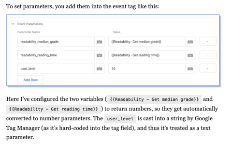 Custom events in GA4_Simo Ahava Implementation guide_screenshot