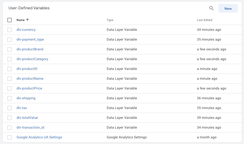 GTM_Product datalayer variable_completed example screen