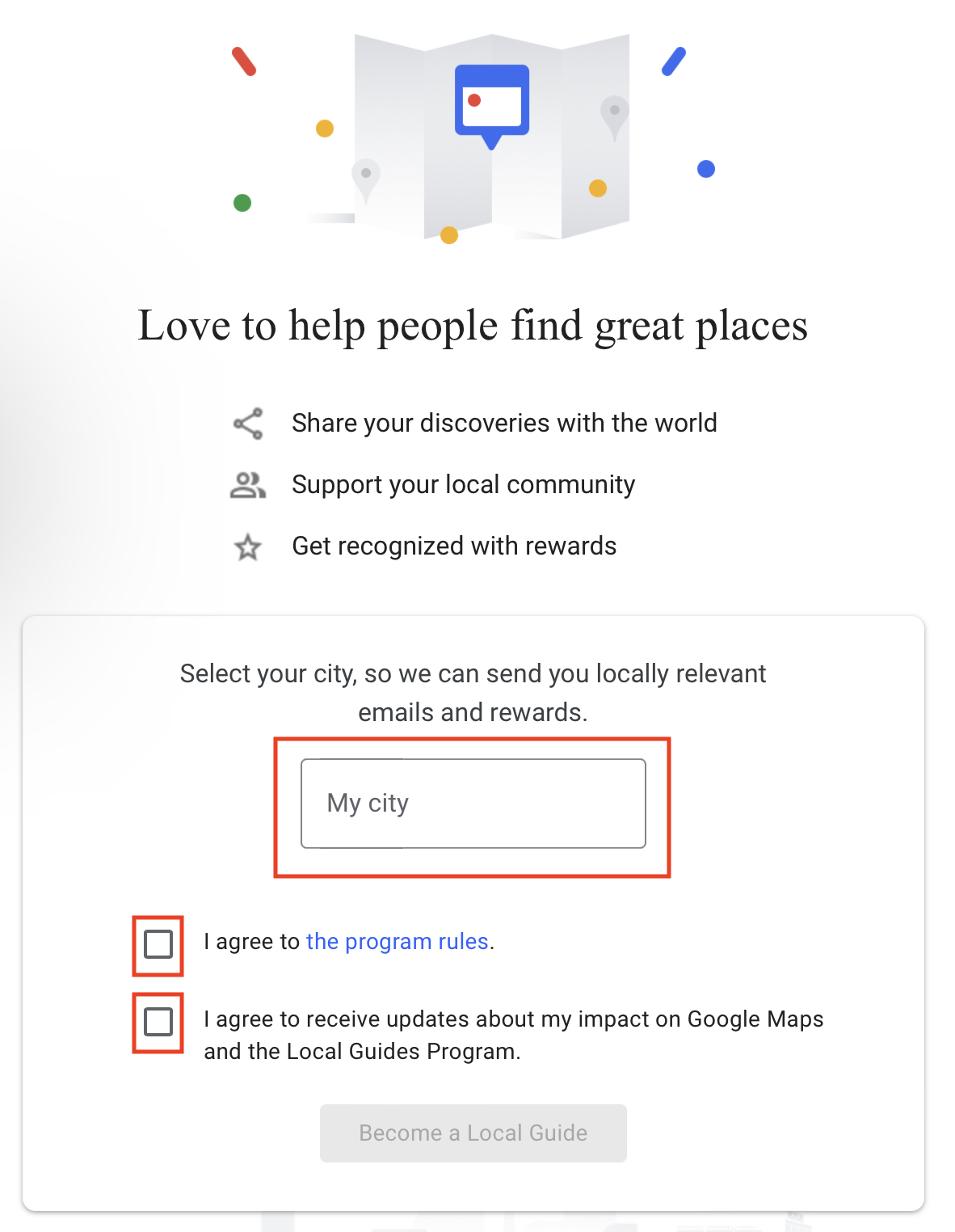 Comment rejoindre le programme Google Local Guides Étape 2