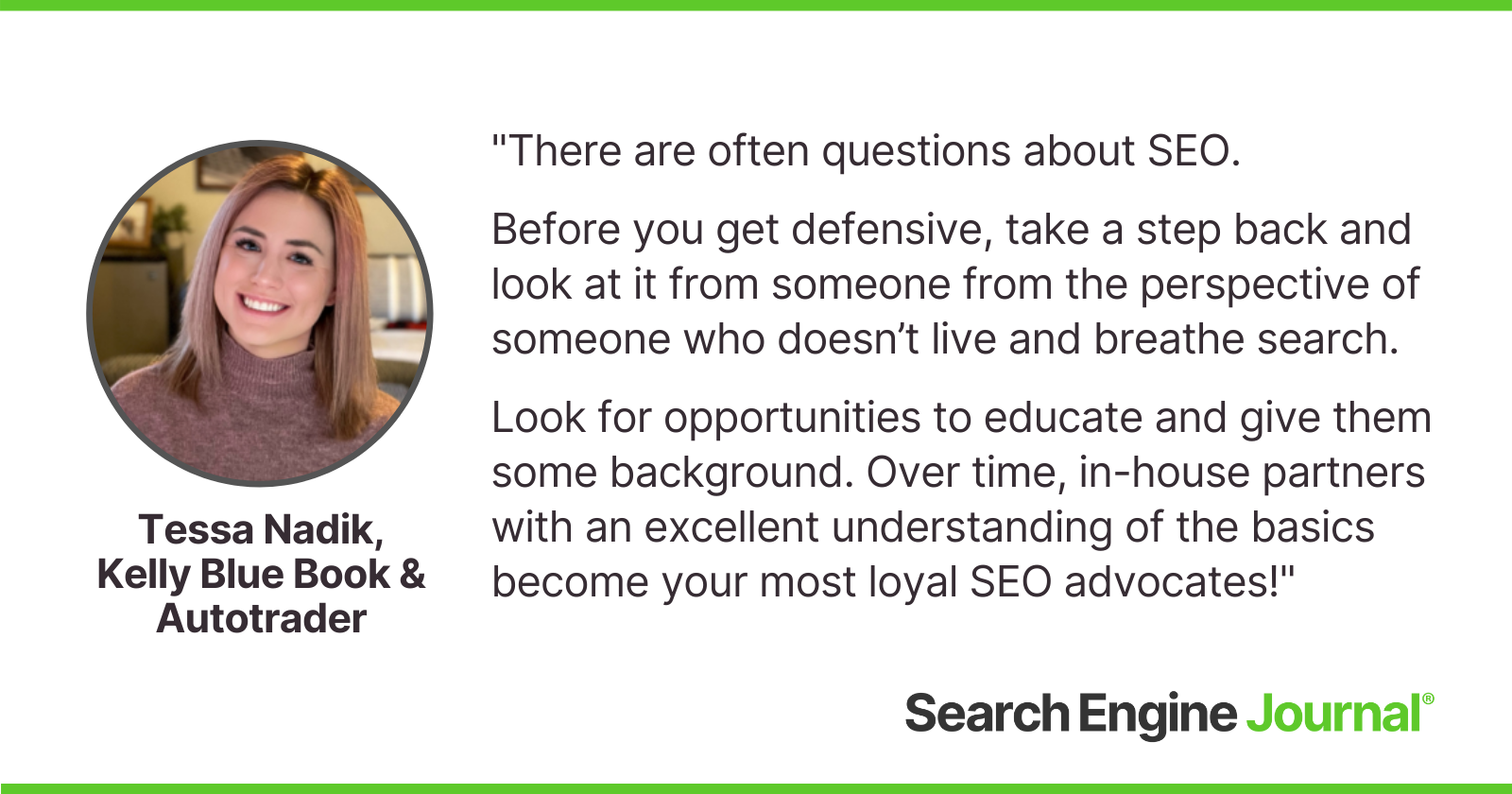 Tessa Nadik on winning enterprise buy-in for SEO initiatives.