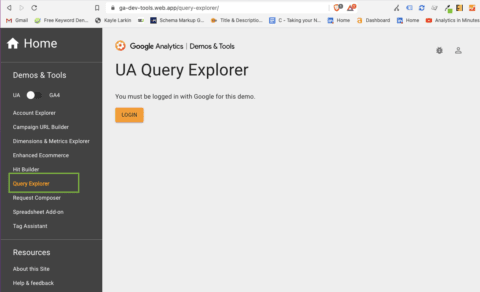 UA Query Explorer