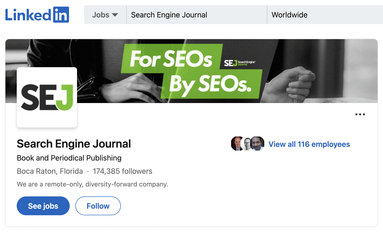 SEJ on LinkedIn