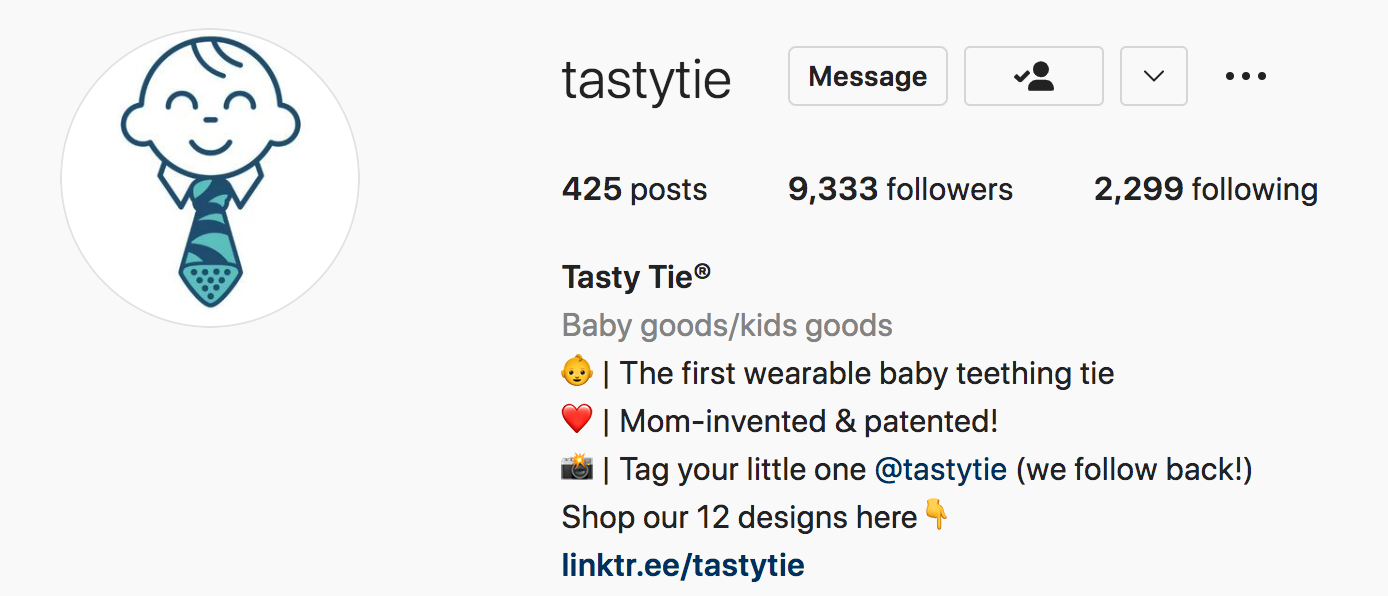 tastytie instagram bio