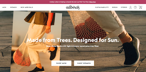 Allbirds shopify store